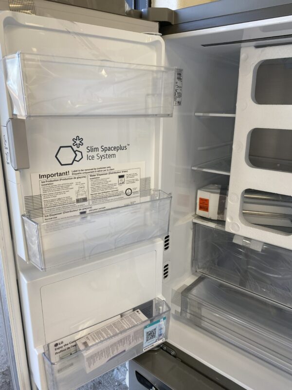 LG 26 cu. ft. Smart Counter-Depth MAX French Door Refrigerator with Dual Ice Makers in PrintProof Stainless Steel