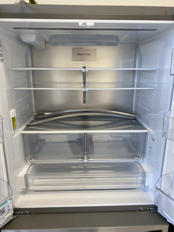 LG 27 cu. ft. Smart Counter-Depth MAX French Door Refrigerator with Internal Water Dispenser in PrintProof Stainless Steel