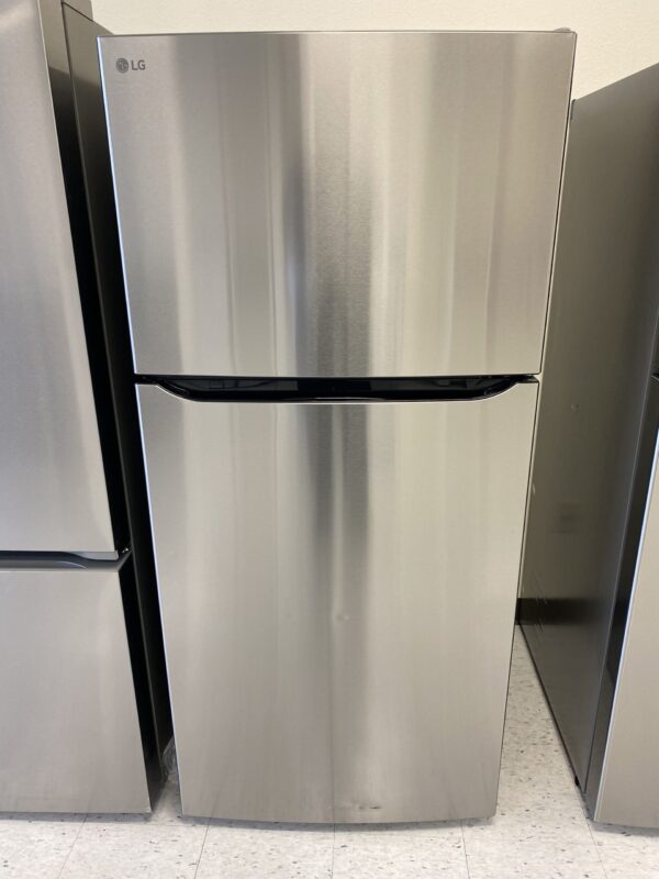 LG 30 in. W 20 cu. ft. Top Freezer Refrigerator w/ Multi-Air Flow and Reversible Door in Stainless Steel,ENERGY STAR