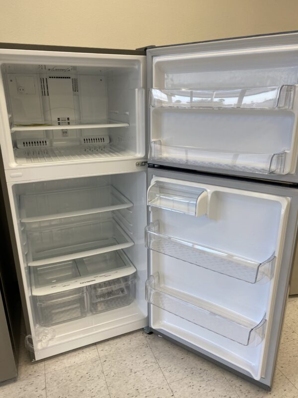 LG 30 in. W 20 cu. ft. Top Freezer Refrigerator w/ Multi-Air Flow and Reversible Door in Stainless Steel,ENERGY STAR