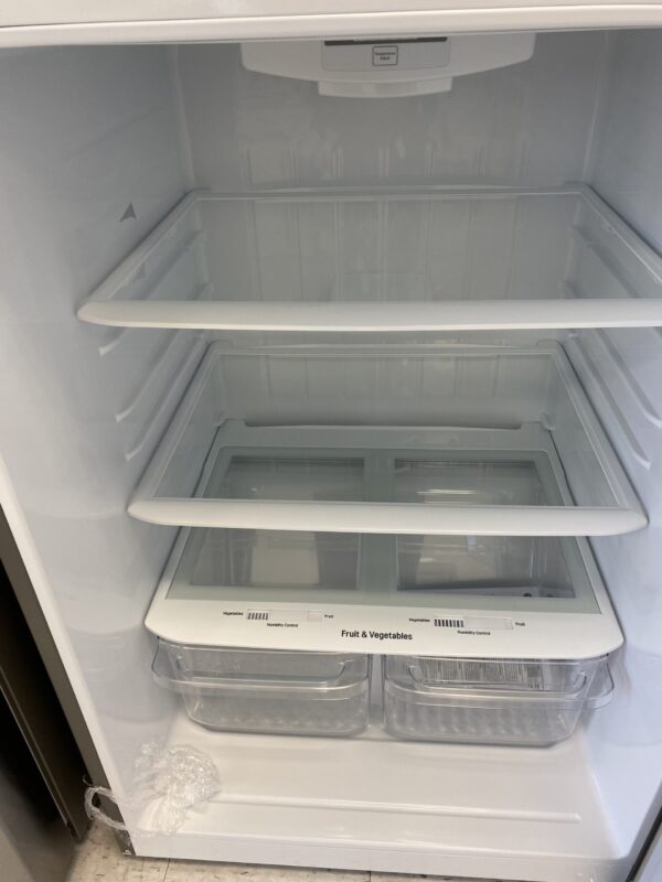 LG 30 in. W 20 cu. ft. Top Freezer Refrigerator w/ Multi-Air Flow and Reversible Door in Stainless Steel,ENERGY STAR