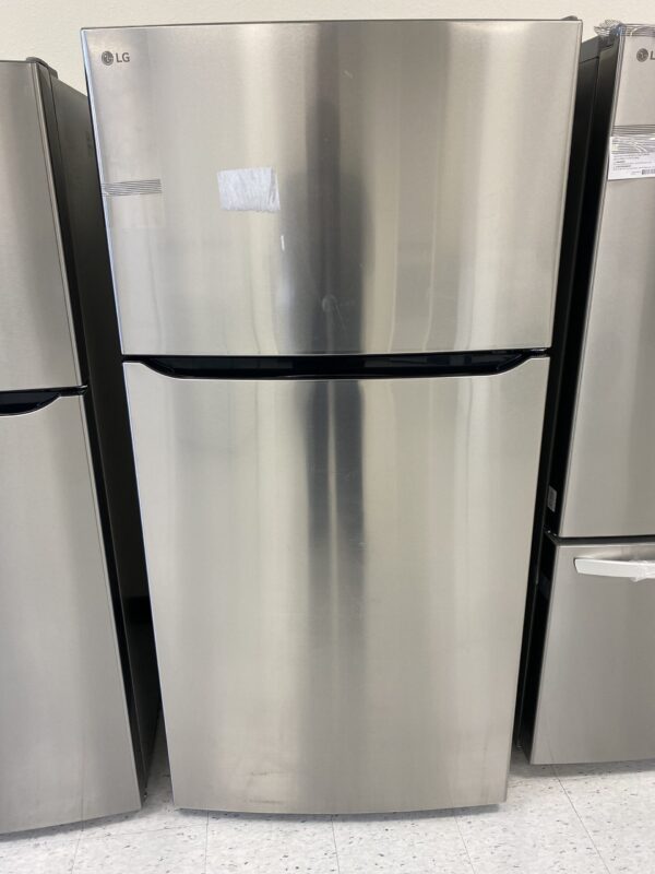 LG 24 cu. ft. Top Mount Freezer Refrigerator with Multi-Flow Air System in Stainless Steel, Garage Ready