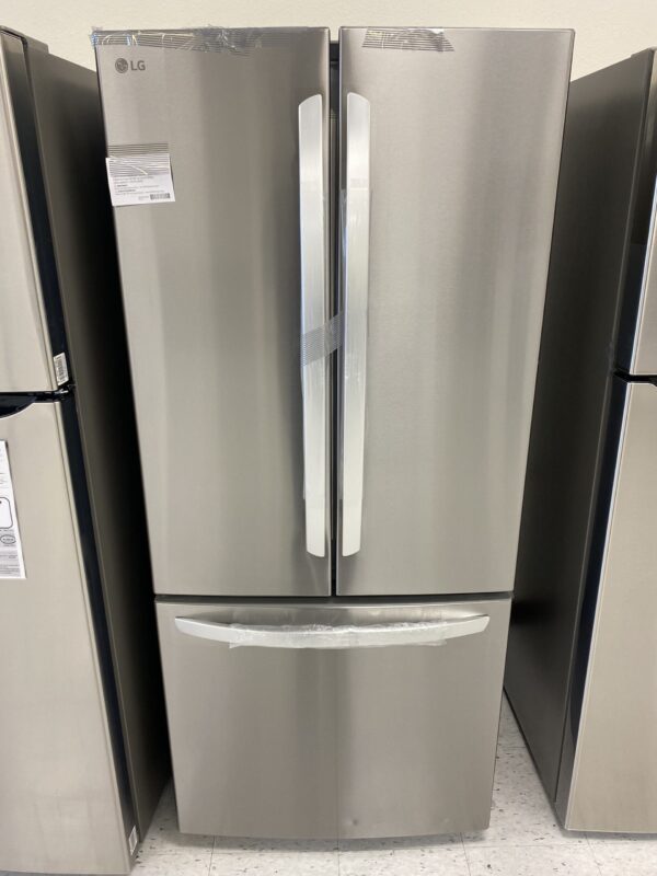 LG 30 in. W 22 cu. ft. French Door Refrigerator with Ice Maker in Stainless Steel