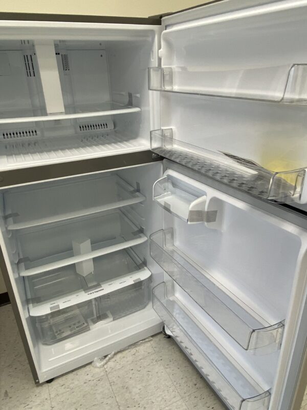 IMG_0087 LG 24 cu. ft. Top Mount Freezer Refrigerator with Multi-Flow Air System in Stainless Steel, Garage Ready
