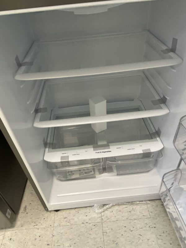 IMG_0089 LG 24 cu. ft. Top Mount Freezer Refrigerator with Multi-Flow Air System in Stainless Steel, Garage Ready