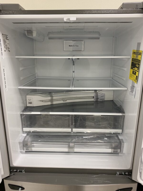 LG 28 cu. ft. 3 Door French Door Refrigerator with Ice and Water Dispenser and Craft Ice in PrintProof Stainless Steel