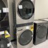LG WashTower Stacked SMART Laundry Center 4.5 Cu.Ft. Front Load Washer & 7.4 Cu.Ft. Electric Dryer in Graphite Steel