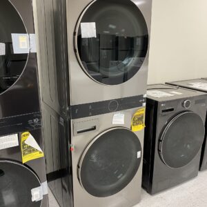 IMG_0241 LG WashTower Stacked SMART Laundry Center 4.5 Cu.Ft. Front Load Washer & 7.4 Cu.Ft. Electric Dryer in Graphite Steel