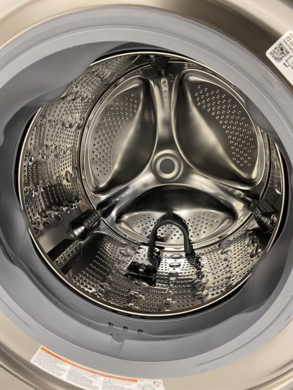 LG WashTower Stacked SMART Laundry Center 4.5 Cu.Ft. Front Load Washer & 7.4 Cu.Ft. Electric Dryer in Graphite Steel