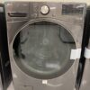 LG 4.5 Cu. Ft. Stackable SMART Front Load Washer in Black Steel with Steam and TurboWash360 Technology