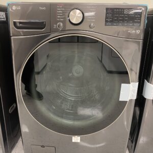 IMG_0262 LG 4.5 Cu. Ft. Stackable SMART Front Load Washer in Black Steel with Steam and TurboWash360 Technology