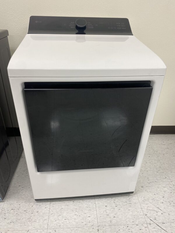 LG 7.3 cu. ft. Vented SMART Electric Dryer in Alpine White with EasyLoad Door and Sensor Dry Technology