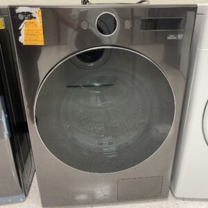 LG 7.8 cu. ft. Dual Invert Heat Pump ventless Electric Dryer with DirectDrive Motor, AI Sensor Dry in Black Stainless Steel