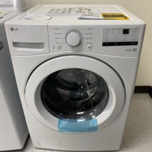 LG 4.5 Cu. Ft. Stackable Front Load Washer in White with Coldwash Technology