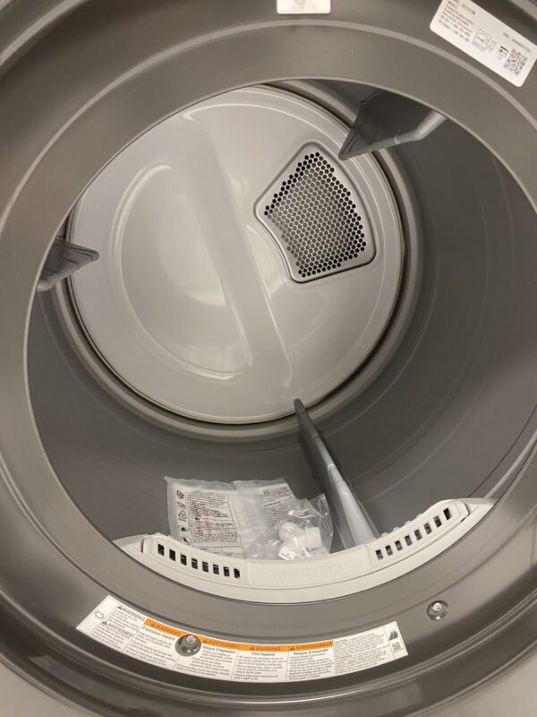 LG 7.4 cu. ft. Vented Stackable Electric Dryer in Middle Black with Sensor Dry Technology