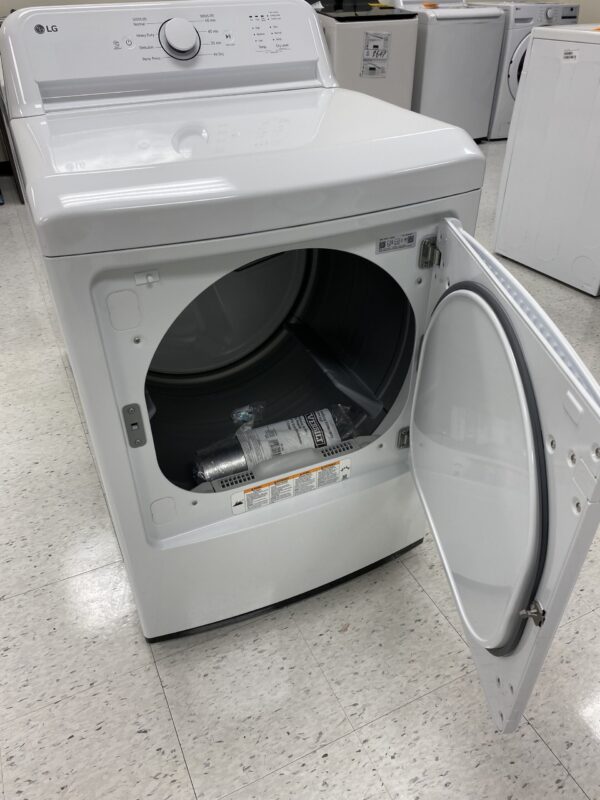 IMG_0330 LG 7.3 Cu.Ft. Vented Electric Dryer in White with Sensor Dry Technology