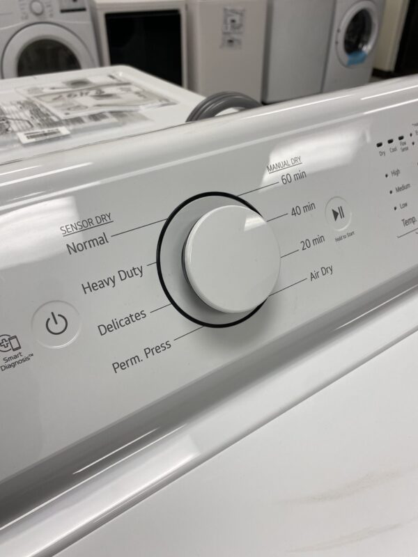 IMG_0331 LG 7.3 Cu.Ft. Vented Electric Dryer in White with Sensor Dry Technology