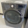 LG 7.4 Cu. Ft. Vented SMART Stackable Electric Dryer in Black Steel with TurboSteam and Sensor Dry Technology