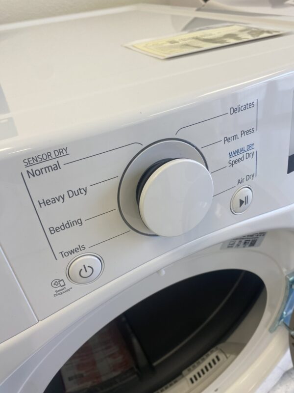 LG 7.4 Cu. Ft. vented Stackable Electric Dryer in White with Sensor Dry