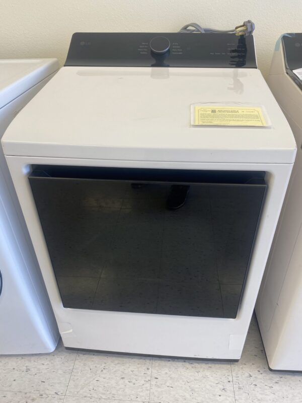 LG 7.3 cu. ft. Vented SMART Electric Dryer in Alpine White with EasyLoad Door and Sensor Dry Technology