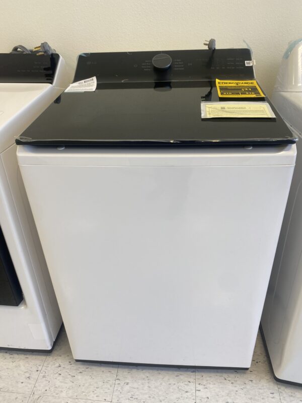 LG 5.3 cu. ft. SMART Top Load Washer in Alpine White with Agitator, Easy Unload and TurboWash3D Technology