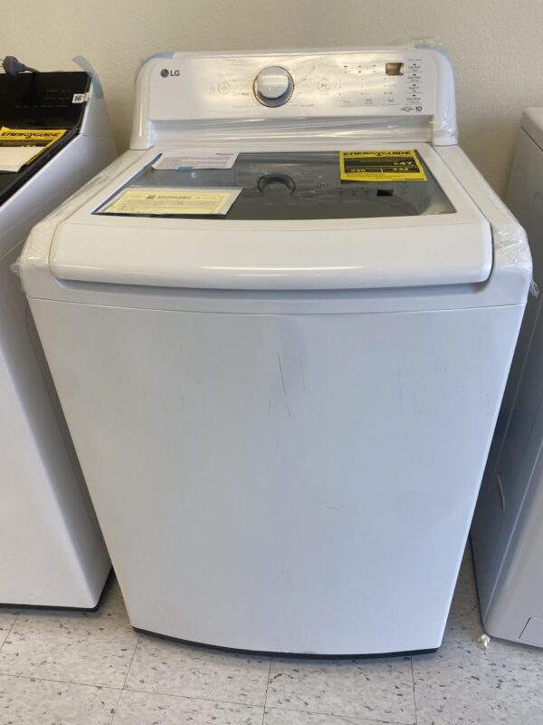 LG 4.3 Cu. Ft. Top Load Washer in White with 4-Way Agitator, NeveRust Drum and TurboDrum Technology