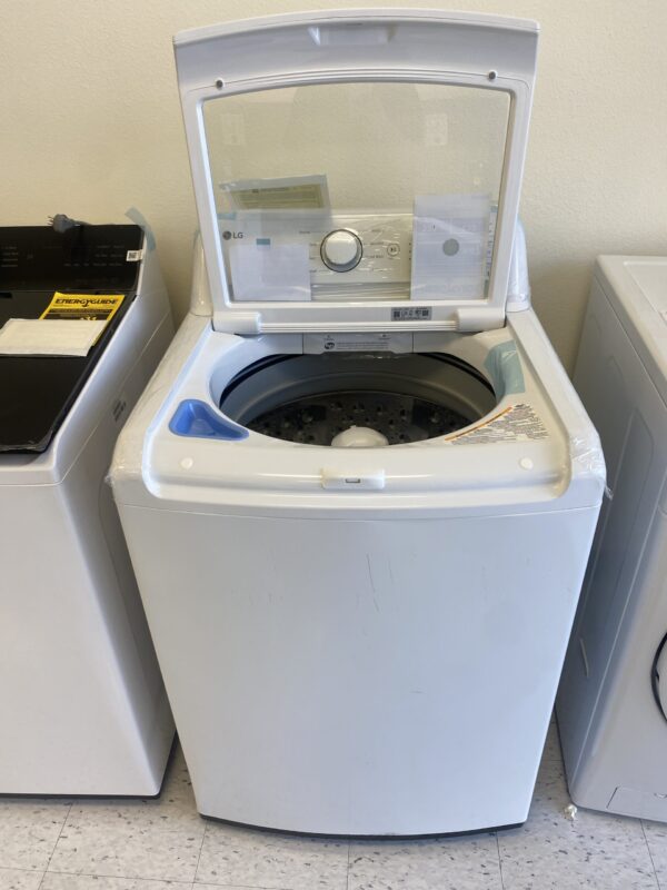 LG 4.3 Cu. Ft. Top Load Washer in White with 4-Way Agitator, NeveRust Drum and TurboDrum Technology