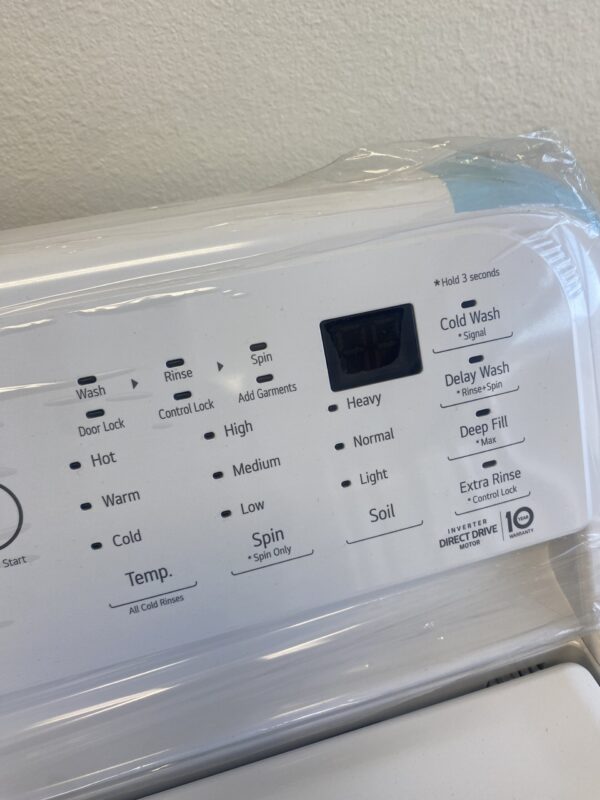 LG 4.3 Cu. Ft. Top Load Washer in White with 4-Way Agitator, NeveRust Drum and TurboDrum Technology