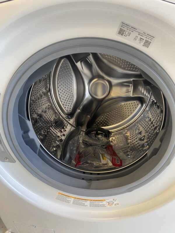 IMG_0434 LG 4.5 Cu. Ft. Stackable Front Load Washer in White with Coldwash Technology