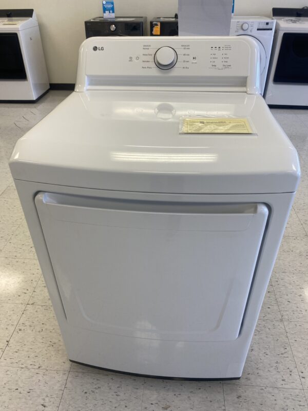 LG 7.3 Cu.Ft. Vented Electric Dryer in White with Sensor Dry Technology