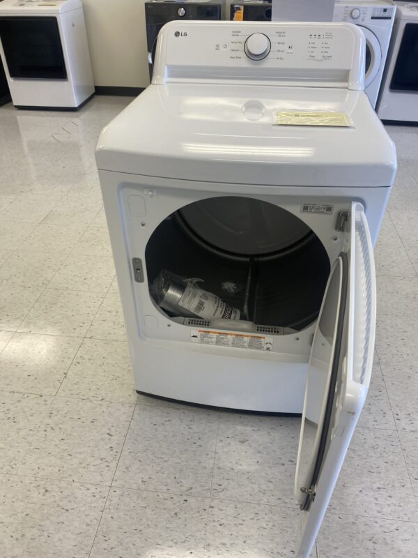 LG 7.3 Cu.Ft. Vented Electric Dryer in White with Sensor Dry Technology