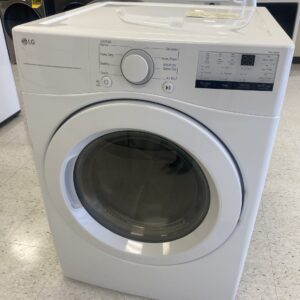 LG 7.4 Cu. Ft. vented Stackable Electric Dryer in White with Sensor Dry