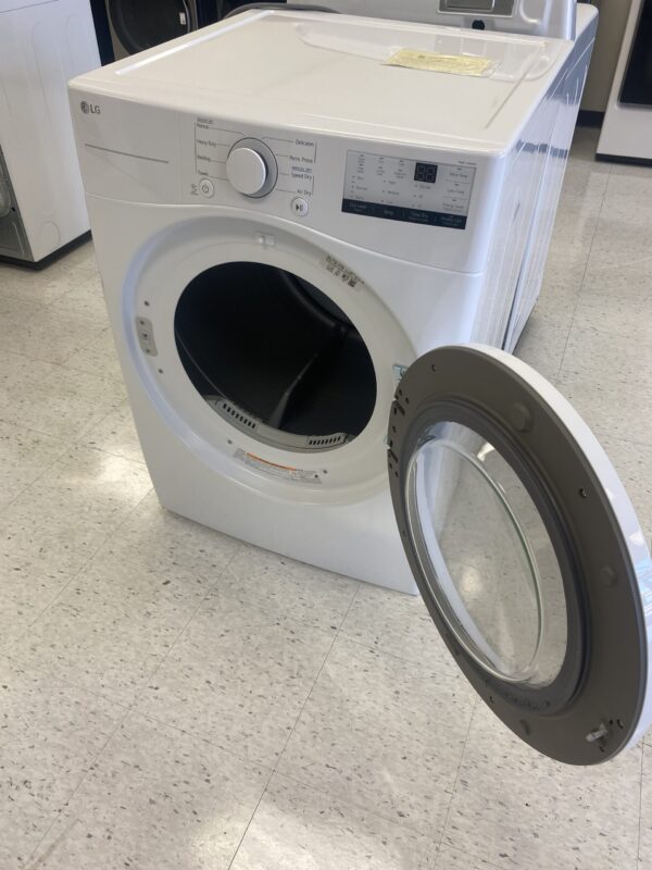 LG 7.4 Cu. Ft. vented Stackable Electric Dryer in White with Sensor Dry