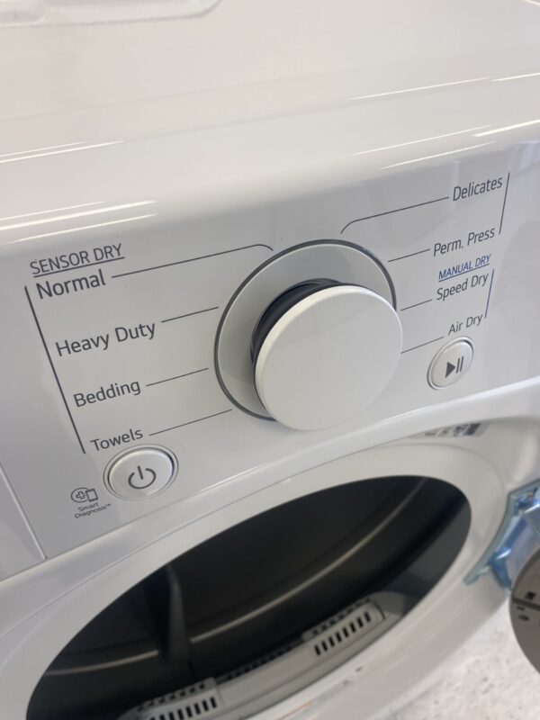 LG 7.4 Cu. Ft. vented Stackable Electric Dryer in White with Sensor Dry