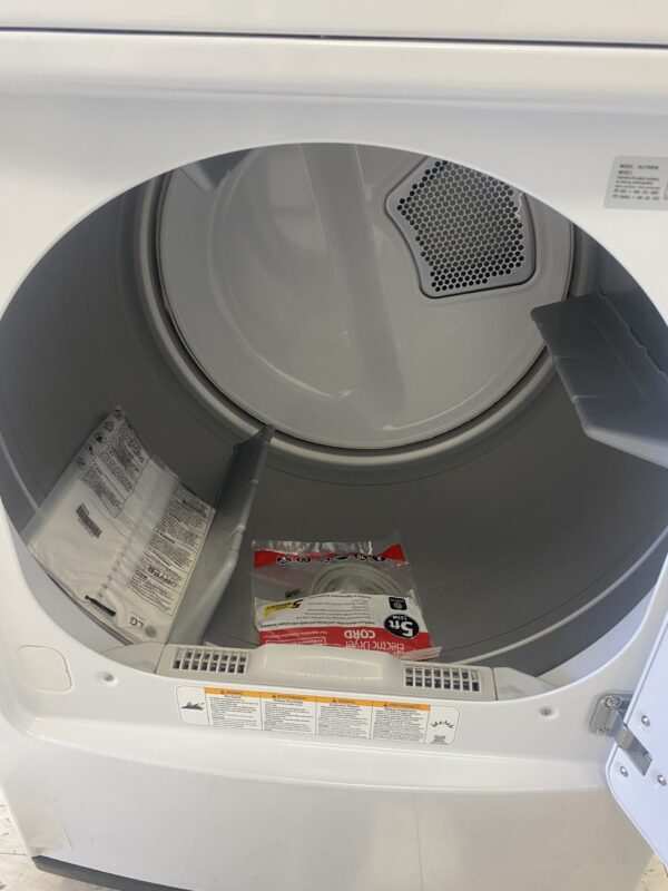 LG 7.3 Cu. Ft. Vented Electric Dryer in White with Sensor Dry