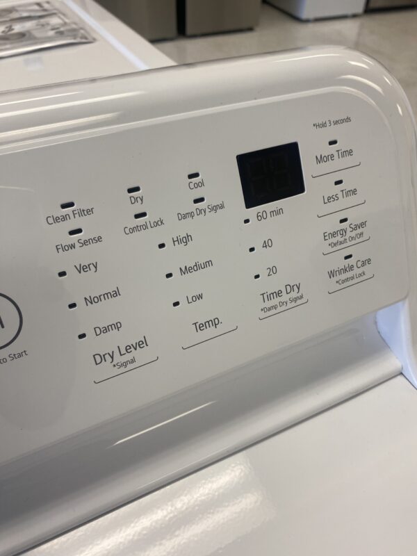LG 7.3 Cu. Ft. Vented Electric Dryer in White with Sensor Dry