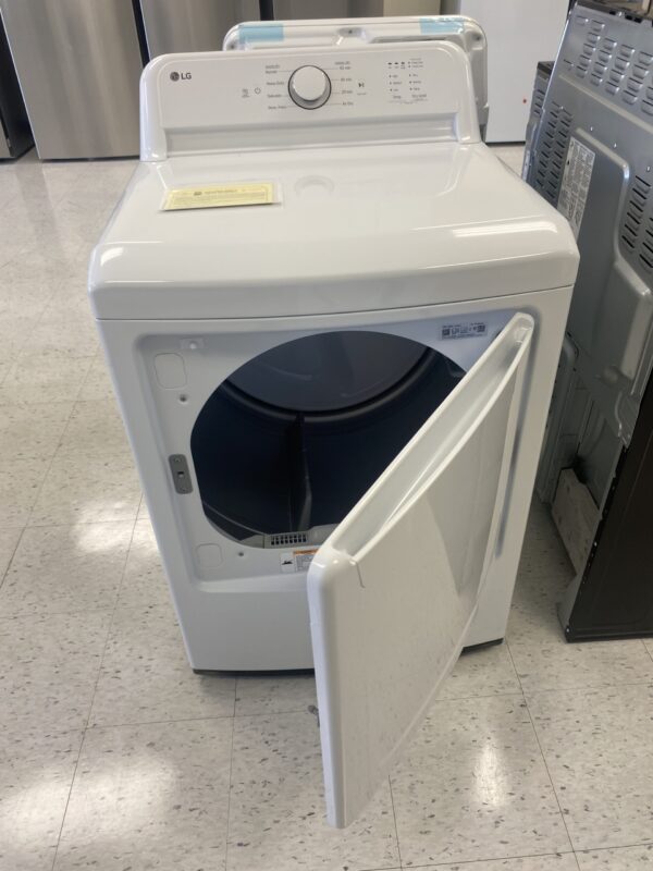 LG 7.3 Cu.Ft. Vented Electric Dryer in White with Sensor Dry Technology