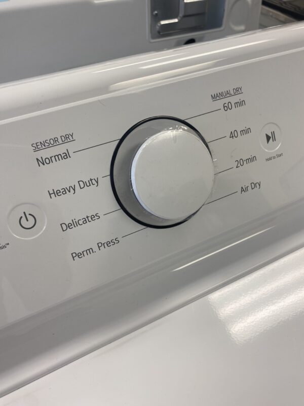 LG 7.3 Cu.Ft. Vented Electric Dryer in White with Sensor Dry Technology