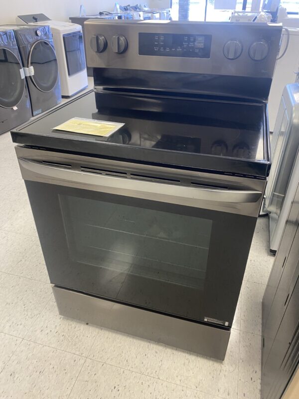 LG 6.3 cu. ft. Smart Fan Convection Electric Oven Range with Air Fry and EasyClean in PrintProof Black Stainless Steel