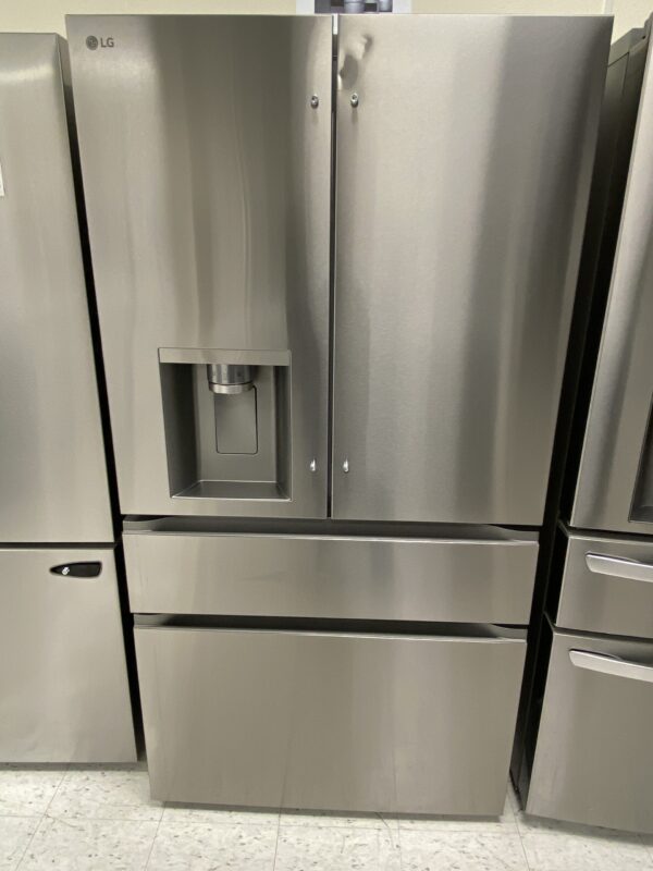 LG 29 cu. ft. SMART Standard Depth MAX French Door Refrigerator with Full Convert Drawer in PrintProof Stainless Steel