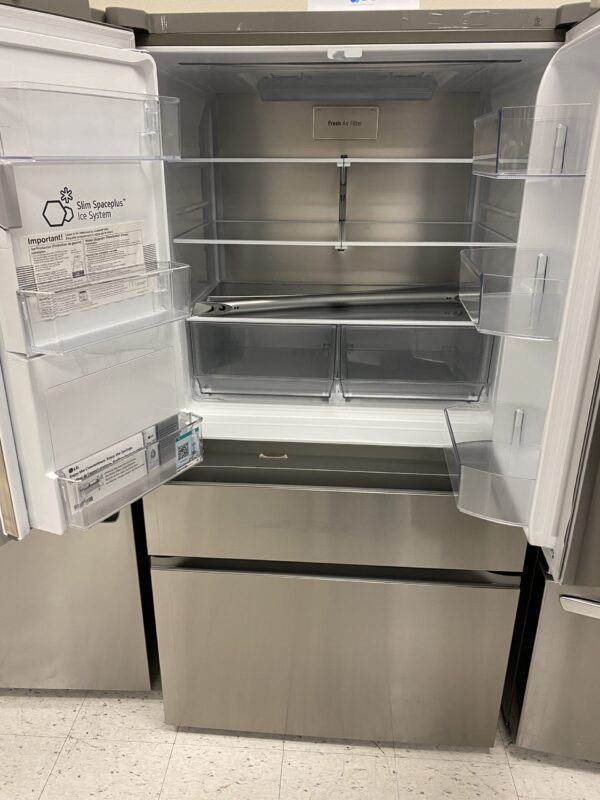LG 29 cu. ft. SMART Standard Depth MAX French Door Refrigerator with Full Convert Drawer in PrintProof Stainless Steel