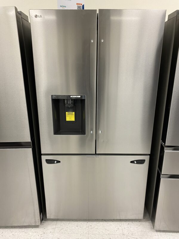 LG 26 cu. ft. Smart Counter-Depth MAX French Door Refrigerator with Dual Ice Makers in PrintProof Stainless Steel