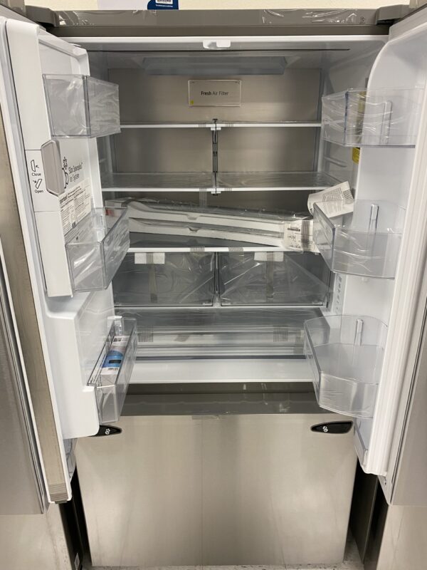LG 26 cu. ft. Smart Counter-Depth MAX French Door Refrigerator with Dual Ice Makers in PrintProof Stainless Steel