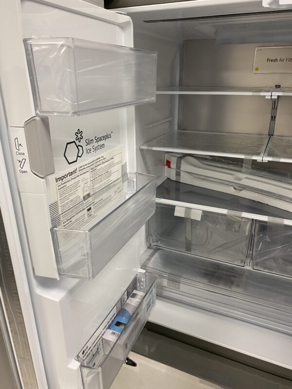 LG 26 cu. ft. Smart Counter-Depth MAX French Door Refrigerator with Dual Ice Makers in PrintProof Stainless Steel