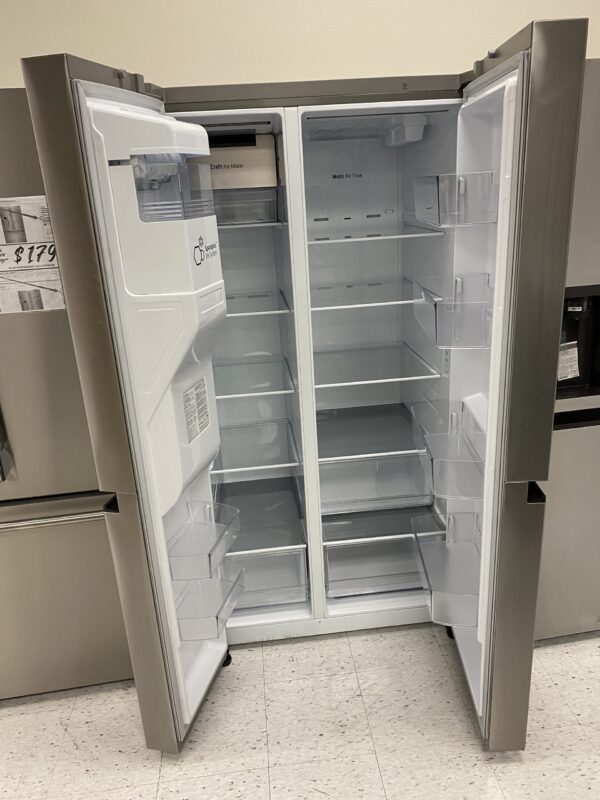 LG 27 cu. ft. Side by Side Smart Refrigerator w/ Craft Ice, External Ice and Water Dispenser in PrintProof Stainless Steel