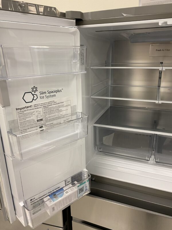 LG 29 cu. ft. SMART MyColor InstaView Standard-Depth MAX 4-Door French Door Refrigerator in Stainless Steel with Craft Ice