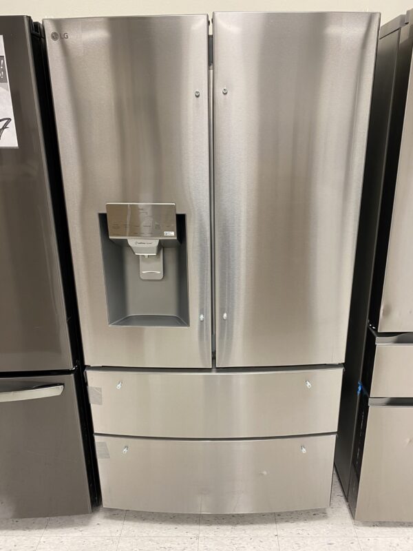LG 28 cu. ft. 4-Door French Door Smart Refrigerator with Ice and Water Dispenser in PrintProof Stainless Steel