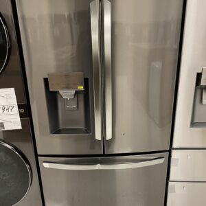 LG 28 cu. ft. 3 Door French Door Refrigerator with Ice and Water Dispenser and Craft Ice in Black Stainless Steel