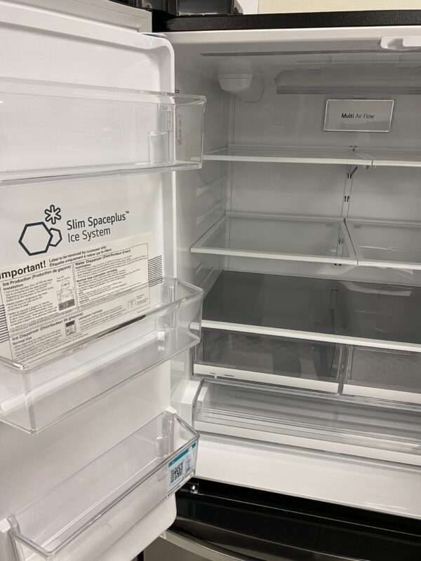 LG 28 cu. ft. 3 Door French Door Refrigerator with Ice and Water Dispenser and Craft Ice in Black Stainless Steel