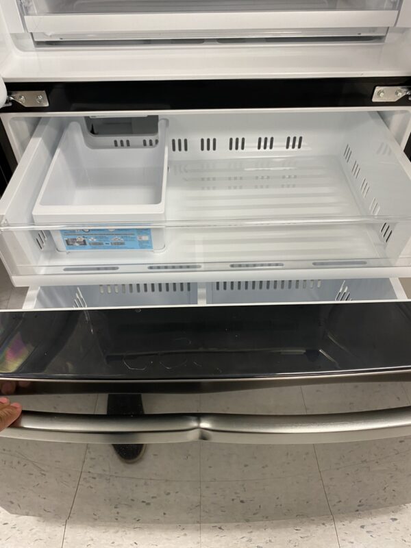LG 28 cu. ft. 3 Door French Door Refrigerator with Ice and Water Dispenser and Craft Ice in Black Stainless Steel